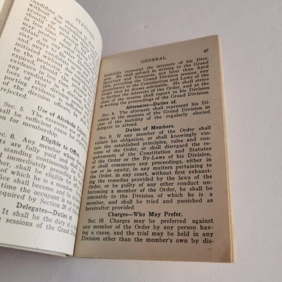 1927 Constitution Railroad Telegraphers Booklet Railway Workers St Louis MO - Picture 9 of 11